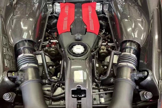 488 Ferrari Body Kit Kuru Karbon Fiber Motor Kalkanı OEM Karbon Fiber Yağ Kapak