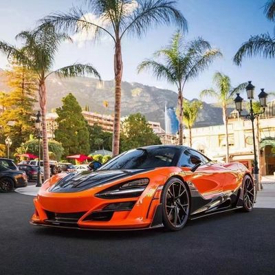 McLaren 720'ler için kuru karbon fiber karbon fiber vücut kit 720s geliştirilmiş MSY tarzı ön ve arka tampon spoiler kapak
