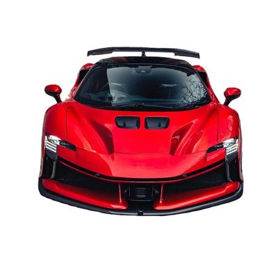 SF90FXX Ferrari SF90 Body Kit Ön ve Arka Araba Tamponu Yan Etek Fırçası Arka Fenerler
