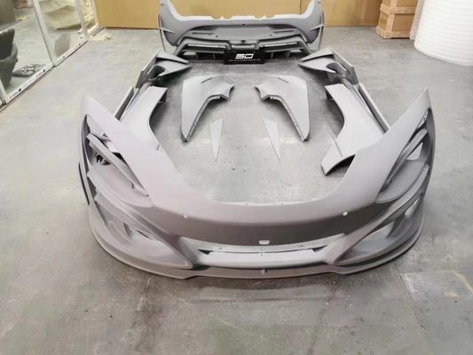McLaren 720'ler için kuru karbon fiber karbon fiber vücut kit 720s geliştirilmiş MSY tarzı ön ve arka tampon spoiler kapak