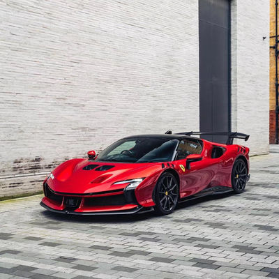 SF90FXX Ferrari SF90 Body Kit Ön ve Arka Araba Tamponu Yan Etek Fırçası Arka Fenerler