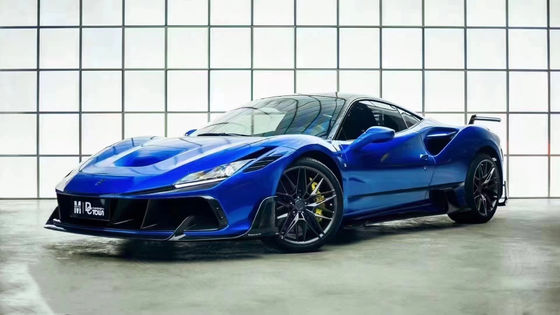 Mavi F8 Ferrari Body Kit F8 MSY Stil Ön Tampon Dudak Beden Kit Spoiler Yan Etekler