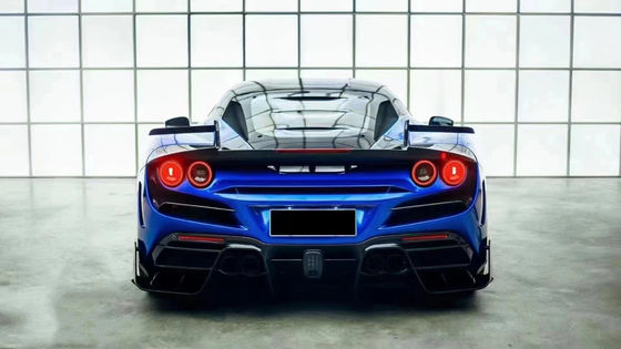 Mavi F8 Ferrari Body Kit F8 MSY Stil Ön Tampon Dudak Beden Kit Spoiler Yan Etekler