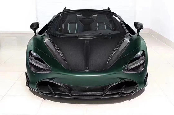 McLaren 720S Karbon Fiber Hood için 720S Yükseltilmiş Top-Style Karbon Fiber Hood Motor Kapak