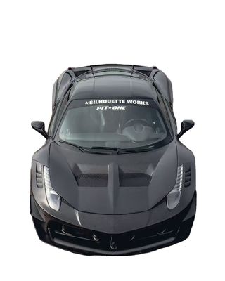 458 Ferrari Body Kit LB Stili Ön ve Arka Tampon 2011 - 2014 Araç için kapüşon spoileri