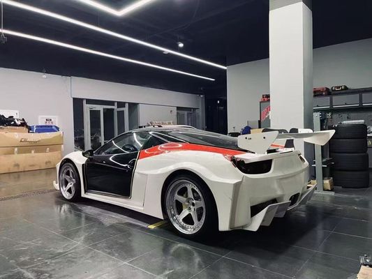 458 Ferrari Body Kit LB Stili Ön ve Arka Tampon 2011 - 2014 Araç için kapüşon spoileri