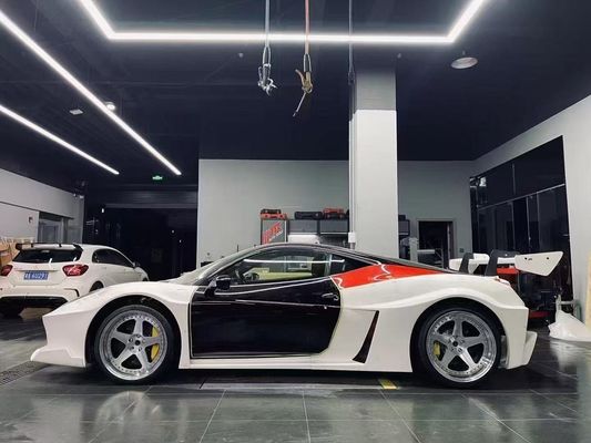 458 Ferrari Body Kit LB Stili Ön ve Arka Tampon 2011 - 2014 Araç için kapüşon spoileri