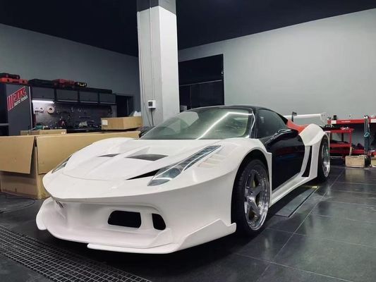 458 Ferrari Body Kit LB Stili Ön ve Arka Tampon 2011 - 2014 Araç için kapüşon spoileri