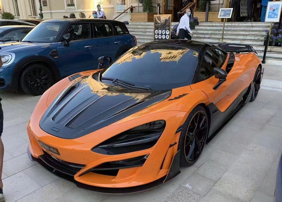 McLaren 720'ler için Kuru Karbon Fiber Bodies Kit 720'ler Geliştirilmiş MSY tarzı Karbon Fiber Ön ve Arka Tampon Spoiler Widebody Kit