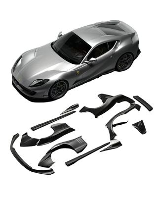 812 Ferrari Body Kit Karbon Fiber geniş vücut 812 ZE tarzı Karbon Fiber kemer