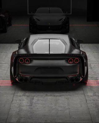 812 Ferrari Body Kit Karbon Fiber geniş vücut 812 ZE tarzı Karbon Fiber kemer