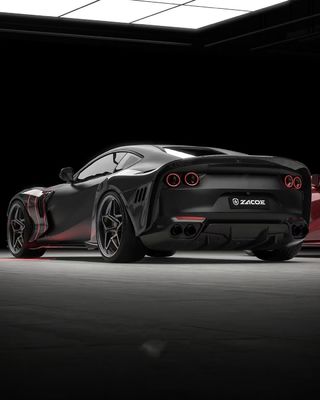 812 Ferrari Body Kit Karbon Fiber geniş vücut 812 ZE tarzı Karbon Fiber kemer