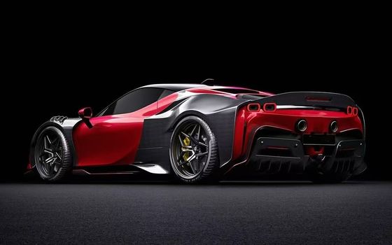SF90 Ferrari Karbon Beden Kiti 2021 Geniş Beden Kiti ZE Stili Tekerlek Kemeri