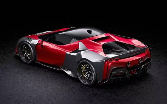 SF90 Ferrari Karbon Beden Kiti 2021 Geniş Beden Kiti ZE Stili Tekerlek Kemeri