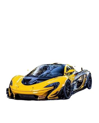 McLaren P1 Bodies Kit P1 Upgraded GTR Style Ön ve arka tampon spoilerler Karbon Fiber Body Kit