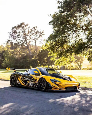 McLaren P1 Bodies Kit P1 Upgraded GTR Style Ön ve arka tampon spoilerler Karbon Fiber Body Kit