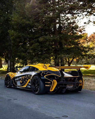 McLaren P1 Bodies Kit P1 Upgraded GTR Style Ön ve arka tampon spoilerler Karbon Fiber Body Kit