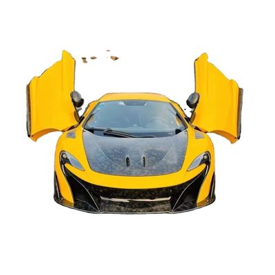 McLaren Mp4 12C 625c 650S için araba ön tamponu karbon parçaları 675LT tarzı vücut kitine yükselt