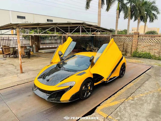 McLaren Mp4 12C 625c 650S için araba ön tamponu karbon parçaları 675LT tarzı vücut kitine yükselt