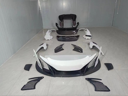 McLaren Mp4 12C 625c 650S için araba ön tamponu karbon parçaları 675LT tarzı vücut kitine yükselt