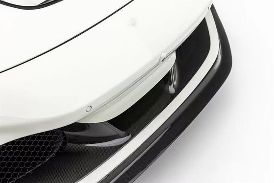 F8 Ferrari Karbon Araç Bodies Kit VOS Stili PP Karbon Fiber Lip Spoiler Hood Bodies Kit