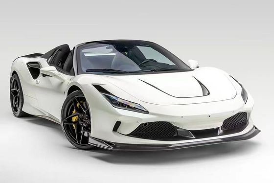 F8 Ferrari Karbon Araç Bodies Kit VOS Stili PP Karbon Fiber Lip Spoiler Hood Bodies Kit