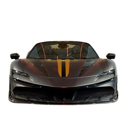 Ferrari SF90 Karbon Fiber Body SF90 KY PP Plastik Diffuser Spoiler Side Skirt Body Kit