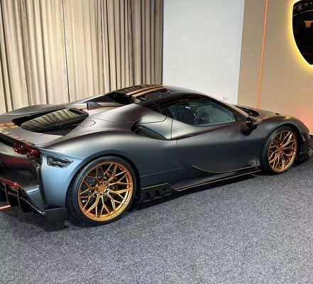 Ferrari SF90 Karbon Fiber Body SF90 KY PP Plastik Diffuser Spoiler Side Skirt Body Kit