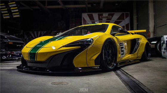 McLaren 650S 625c geniş gövde kit 650S 625c LB tarzı ön ve arka tampon spoiler geniş gövde kitini yükseltir