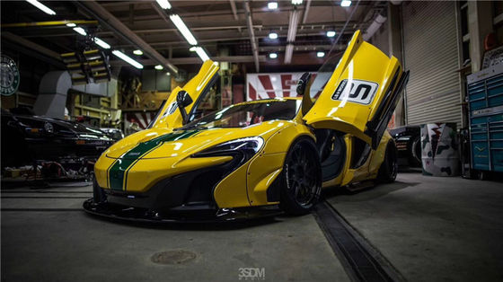 McLaren 650S 625c geniş gövde kit 650S 625c LB tarzı ön ve arka tampon spoiler geniş gövde kitini yükseltir