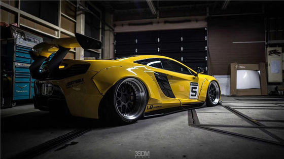 McLaren 650S 625c geniş gövde kit 650S 625c LB tarzı ön ve arka tampon spoiler geniş gövde kitini yükseltir