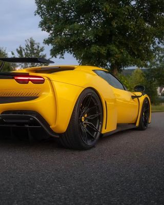 296 Ferrari Body Kit 2021 2022 Araç Tekerleği Kemeri Ön Ve Arka Tampon Spoiler