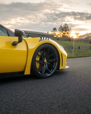 296 Ferrari Body Kit 2021 2022 Araç Tekerleği Kemeri Ön Ve Arka Tampon Spoiler