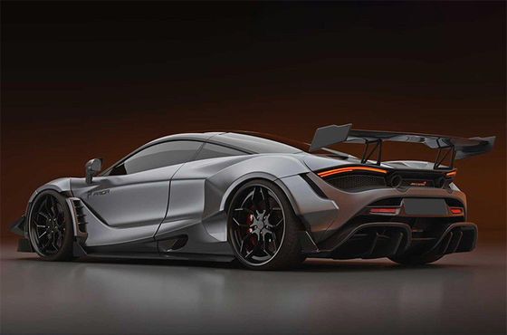 McLaren 720s için kuru karbon fiber karbon fiber spoiler 720s yükseltilmiş PD tarzı karbon fiber spoiler kanat
