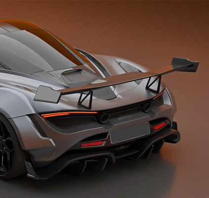 McLaren 720s için kuru karbon fiber karbon fiber spoiler 720s yükseltilmiş PD tarzı karbon fiber spoiler kanat