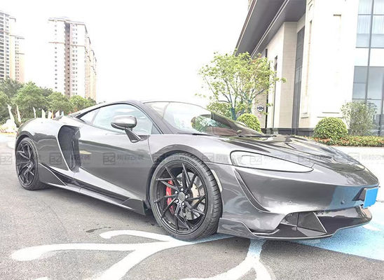 Plastik Siyah McLaren GT Body Kit Bumper Spoiler Side Skirt Hood