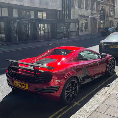 MP4 12C Mclaren Body Kit MSY Stili Ön Arka Tampon Spoiler Geniş Vücut Kit Kırmızı Siyah