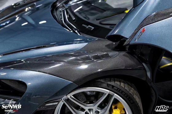 720'ler Mclaren Bodies Kit Blacksail Stil Ön Tampon Spoiler Lip Hood Fender