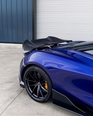 Mavi 720'ler Geniş Vücut Kit McLaren Karbon Fiber Ön Dudak Diffuser Spoiler Kit