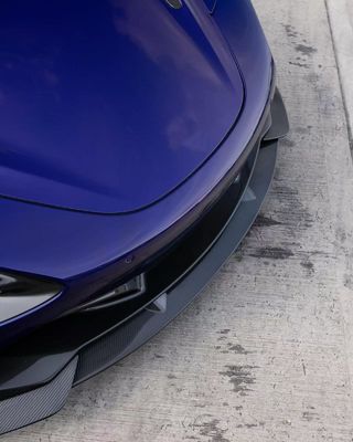 Mavi 720'ler Geniş Vücut Kit McLaren Karbon Fiber Ön Dudak Diffuser Spoiler Kit