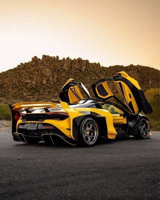 720s Mclaren Body Kit Karbon Fiber Geniş vücut ZE Stili Ön ve Arka Tampon