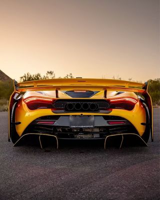 720s Mclaren Body Kit Karbon Fiber Geniş vücut ZE Stili Ön ve Arka Tampon