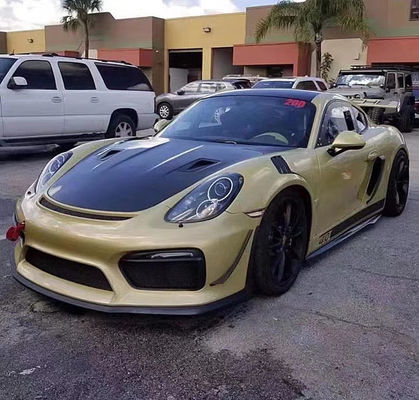Porsche 981 Boxster için Karbon Elyaf Ürünleri Karbon Elyaf Kapak 981 Karbon Elyaf Motor Kapak Kapak 2013-2015
