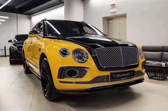 Bentley Bentayga Karbon Fiber Body Kit Bentayga, W12 Tarzı Karbon Fiber Ön Dudak Diffuser Spoiler'ı yükseltti