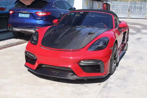 Porsche 718 Boxster Karbon Fiber Motor Hatch 718 Upgrade GT4 için Yüksek Kalite Karbon Fiber Kapak