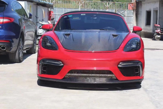 Porsche 718 Boxster Karbon Fiber Motor Hatch 718 Upgrade GT4 için Yüksek Kalite Karbon Fiber Kapak