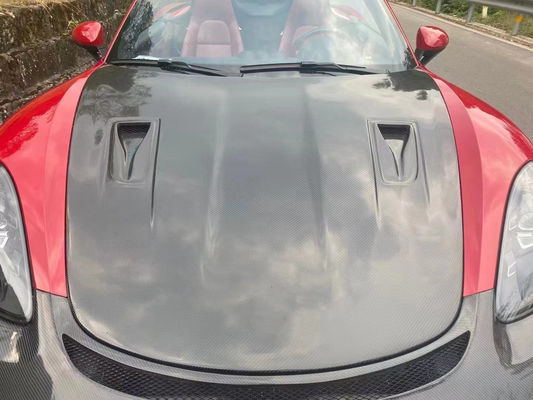 Porsche 718 Boxster Karbon Fiber Motor Hatch 718 Upgrade GT4 için Yüksek Kalite Karbon Fiber Kapak