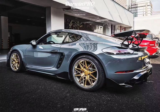 Porsche 718 Boxster için Yeni Ürün 718 Yenileştirilmiş PD tarzı Ön ve Arka Tampon Tuyere Spoilers