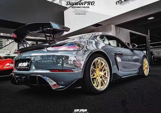 Porsche 718 Boxster için Yeni Ürün 718 Yenileştirilmiş PD tarzı Ön ve Arka Tampon Tuyere Spoilers