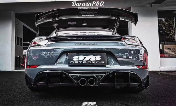 Porsche 718 Boxster için Yeni Ürün 718 Yenileştirilmiş PD tarzı Ön ve Arka Tampon Tuyere Spoilers